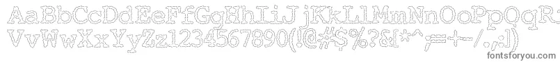 Шрифт ElectricHermes – серые шрифты на белом фоне