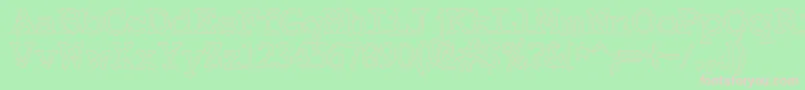 フォントElectricHermes – 緑の背景にピンクのフォント