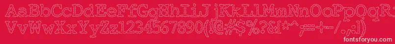 ElectricHermes Font – Pink Fonts on Red Background