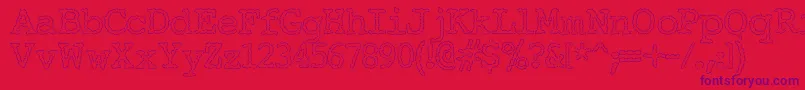 Шрифт ElectricHermes – фиолетовые шрифты на красном фоне
