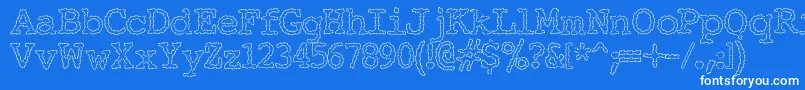 ElectricHermes Font – White Fonts on Blue Background