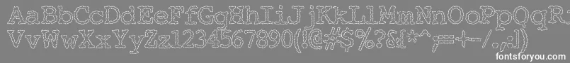 フォントElectricHermes – 灰色の背景に白い文字