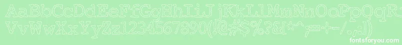 ElectricHermes Font – White Fonts on Green Background