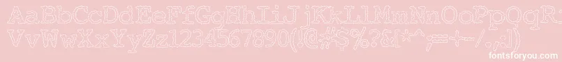 ElectricHermes-fontti – valkoiset fontit vaaleanpunaisella taustalla
