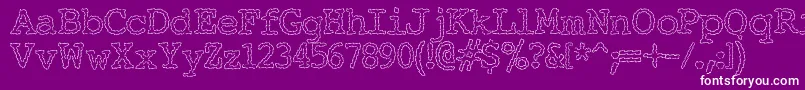 ElectricHermes Font – White Fonts on Purple Background