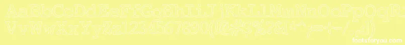 ElectricHermes Font – White Fonts on Yellow Background