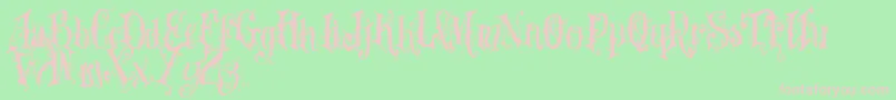 Vtks Dear Love Font – Pink Fonts on Green Background