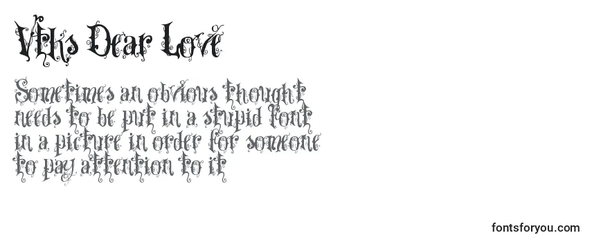 Vtks Dear Love Font – Free Text