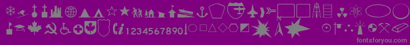 fuente DeedaThin – Fuentes Grises Sobre Fondo Morado