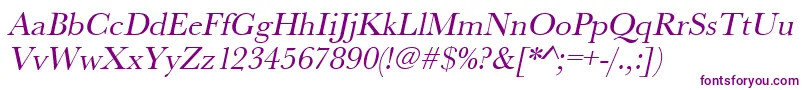 UrwbaskertOblique-Schriftart – Violette Schriften