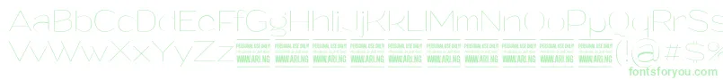GrandithinPersonalUse Font – Green Fonts