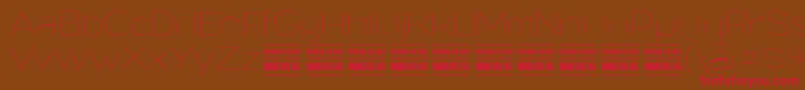 GrandithinPersonalUse Font – Red Fonts on Brown Background