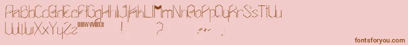 Amalasuntha Font – Brown Fonts on Pink Background