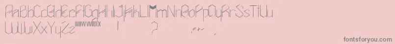 Amalasuntha Font – Gray Fonts on Pink Background