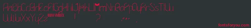 Amalasuntha Font – Red Fonts on Black Background