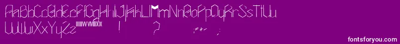 Amalasuntha-Schriftart – Weiße Schriften auf violettem Hintergrund