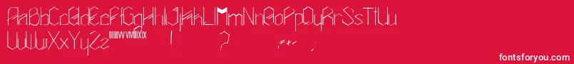 Amalasuntha Font – White Fonts on Red Background