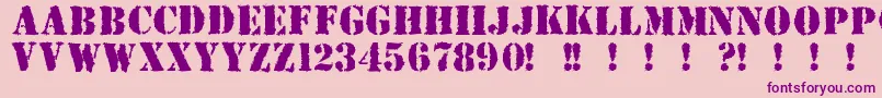 More about Due ffy Font Due ffy Font – Purple Fonts on Pink Background