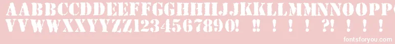 Due ffy Font – White Fonts on Pink Background