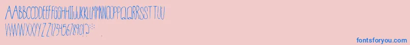 More about Conspiracy Font Conspiracy Font – Blue Fonts on Pink Background