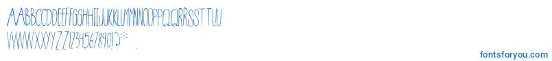 Conspiracy-Schriftart – Blaue Schriften