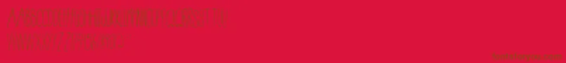 Conspiracy Font – Brown Fonts on Red Background
