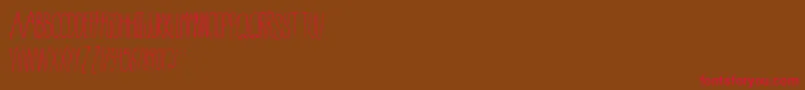 Conspiracy Font – Red Fonts on Brown Background