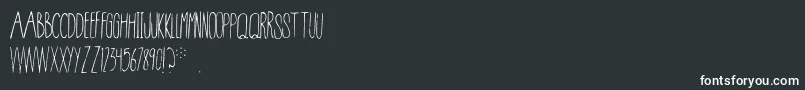 Conspiracy Font – White Fonts on Black Background
