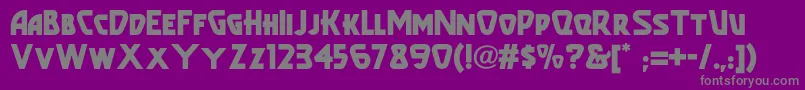 Popularcafenf Font – Gray Fonts on Purple Background