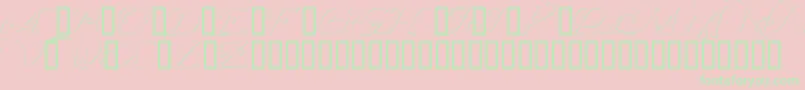 More about Wrenninitialsembossed Font Wrenninitialsembossed Font – Green Fonts on Pink Background