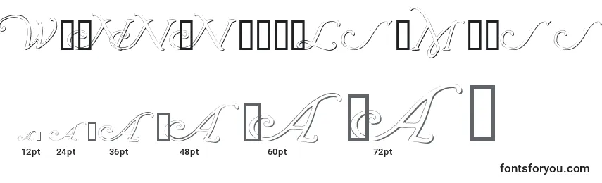 Wrenninitialsembossed Font Sizes