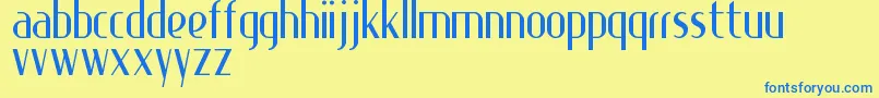 Specialk Font – Blue Fonts on Yellow Background