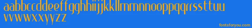 Specialk Font – Orange Fonts on Blue Background