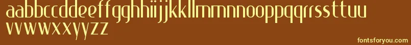 Specialk Font – Yellow Fonts on Brown Background