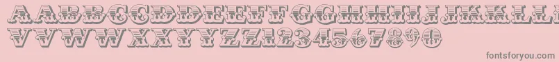 CastIron Font – Gray Fonts on Pink Background
