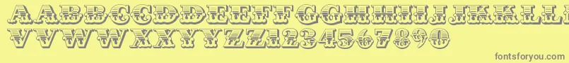 CastIron Font – Gray Fonts on Yellow Background