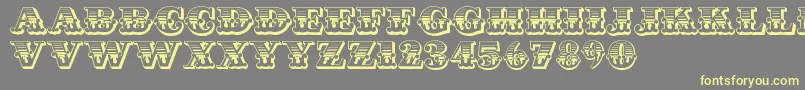 CastIron Font – Yellow Fonts on Gray Background