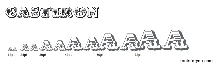 CastIron Font Sizes