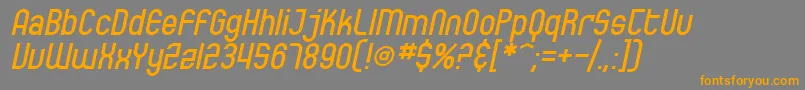 SfEccentricOpusOblique Font – Orange Fonts on Gray Background