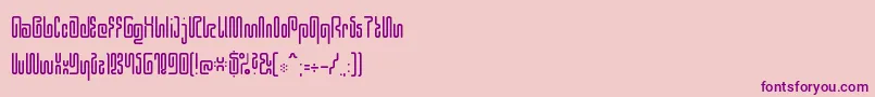 Hiero0926 Font – Purple Fonts on Pink Background