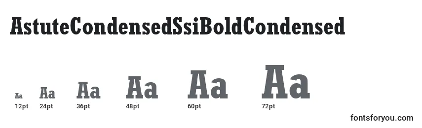 AstuteCondensedSsiBoldCondensed Font Sizes
