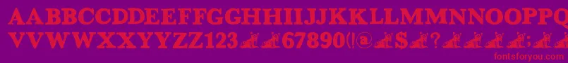 fuente DkGreyfriars – Fuentes Rojas Sobre Fondo Morado