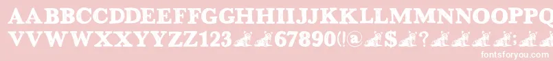 DkGreyfriars Font – White Fonts on Pink Background