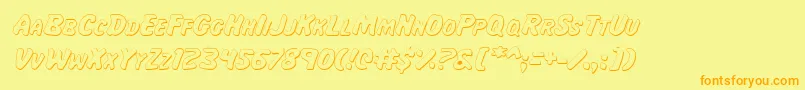 Majsi Font – Orange Fonts on Yellow Background