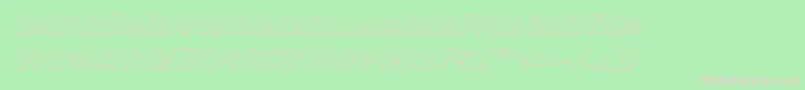 Majsi Font – Pink Fonts on Green Background