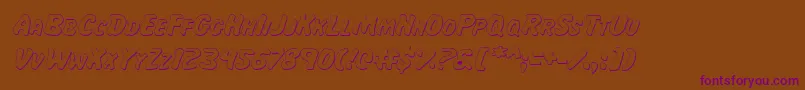 Шрифт Majsi – фиолетовые шрифты на коричневом фоне