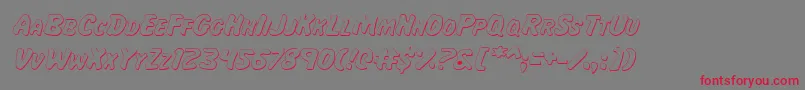 Majsi Font – Red Fonts on Gray Background