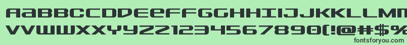 Sdfbold Font – Black Fonts on Green Background