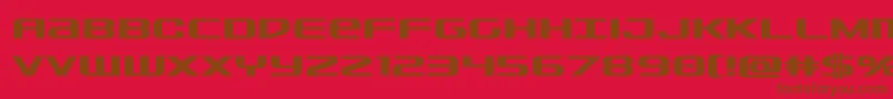 Sdfbold Font – Brown Fonts on Red Background
