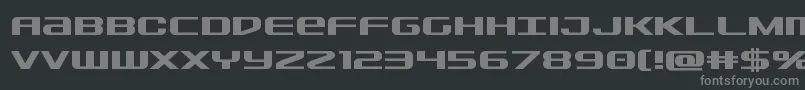 Шрифт Sdfbold – серые шрифты на чёрном фоне